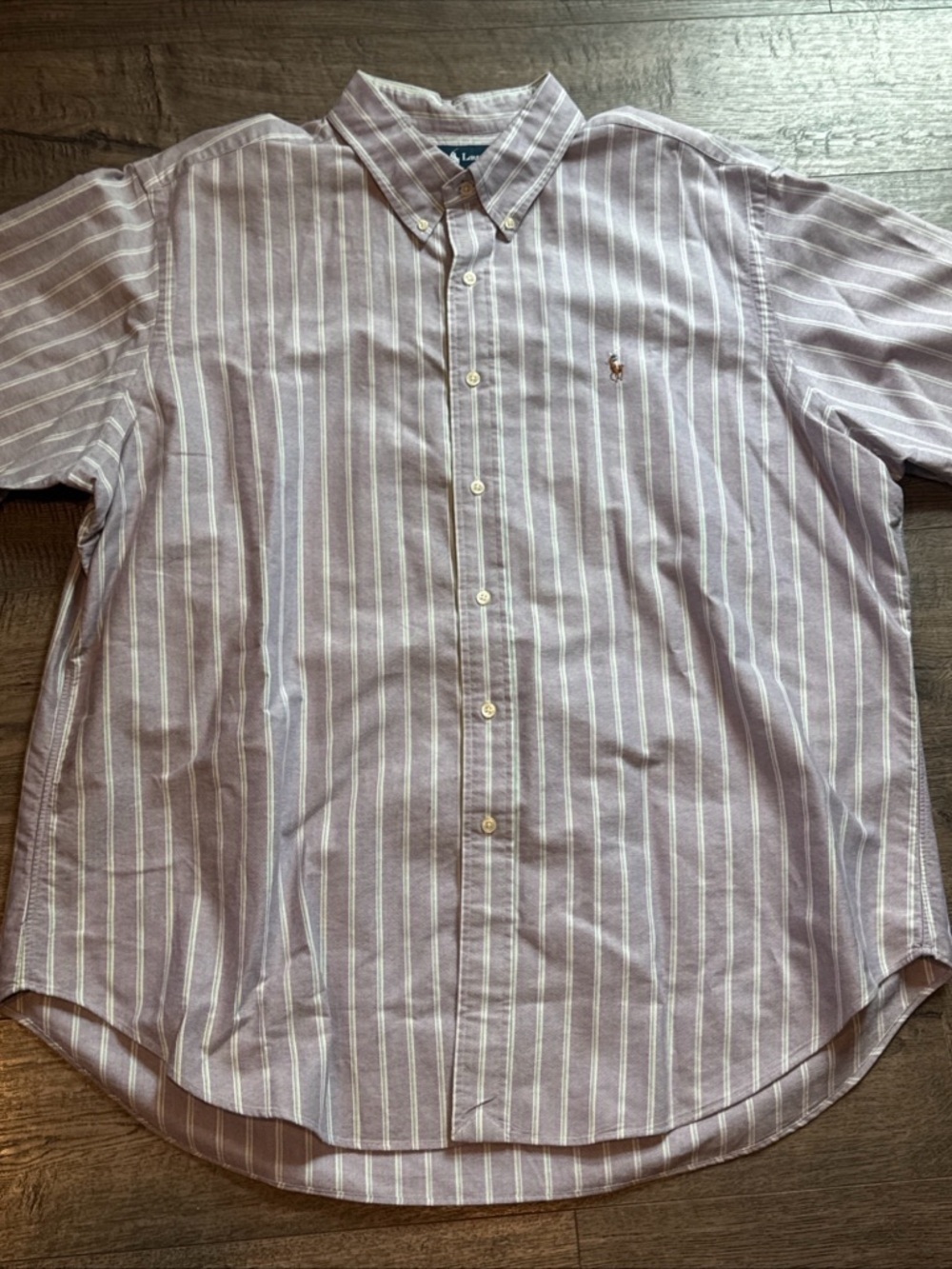 Ralph Lauren Classic Fit XXL Purple striped Button Down Shirt